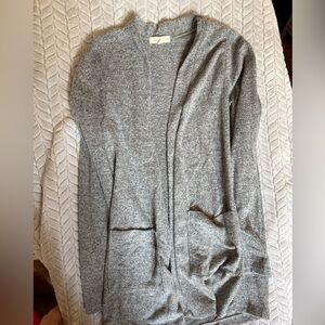 Gray Women's Sweater Cardigan